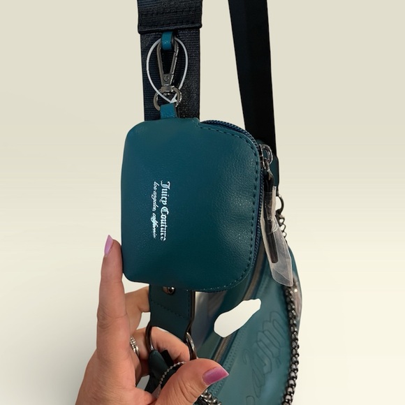 NWT Juicy Couture Teal Crossbody Bag - Picture 4 of 7